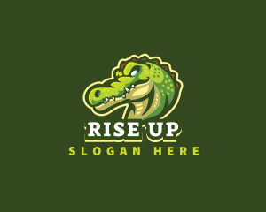 Alligator Crocodile Mascot logo design