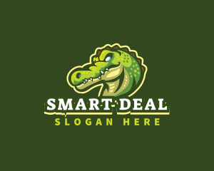 Alligator Crocodile Mascot logo design