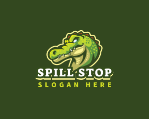 Alligator Crocodile Mascot logo design