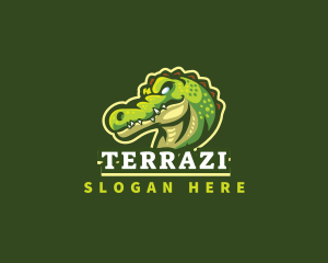 Alligator Crocodile Mascot logo design