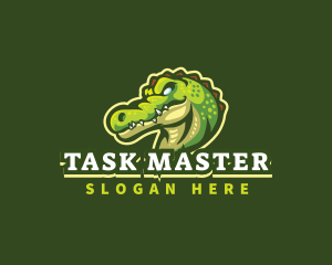 Alligator Crocodile Mascot logo design