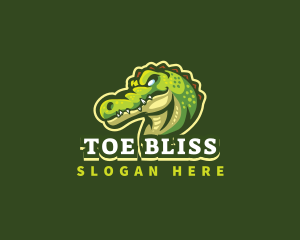 Alligator Crocodile Mascot logo design