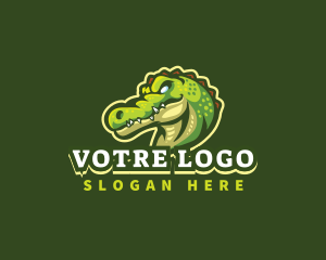 Alligator Crocodile Mascot logo design