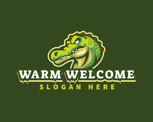 Alligator Crocodile Mascot logo design