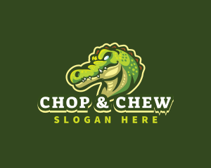 Alligator Crocodile Mascot logo design