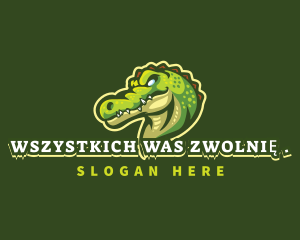 Alligator Crocodile Mascot logo design