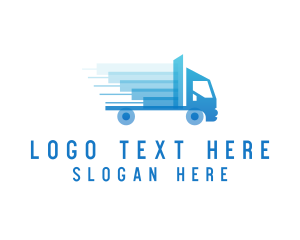 Driver - Express Delivery Truck logo design