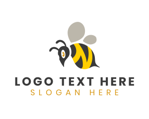 Fly - Bumblebee Insect Letter N logo design