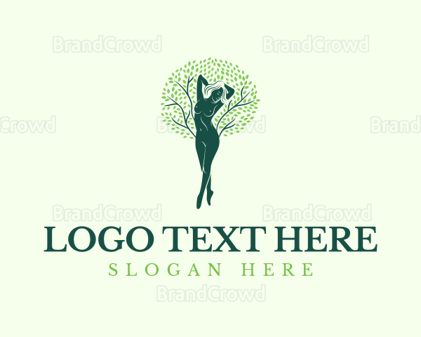 Feminine Tree Nude Logo