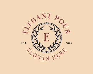 Elegant Wreath Event logo design