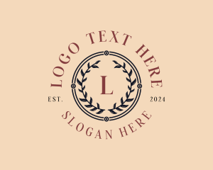 Luxury - Elegant Wreath Event logo design