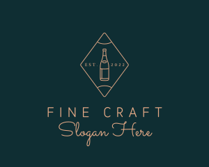 Local Brewery Bottle logo design