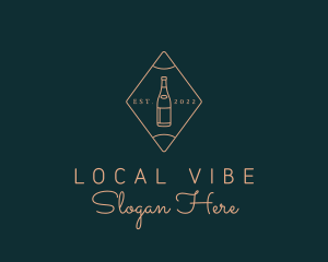 Local Brewery Bottle logo design