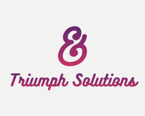 Generic Cursive Ampersand Logo