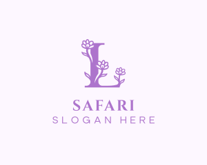 Floral Fragrance Letter L Logo