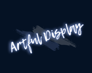 Brush Art Glow logo design