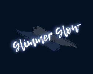 Brush Art Glow logo design