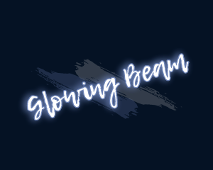 Brush Art Glow logo design