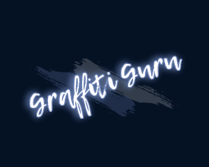 Vandal - Brush Art Glow logo design