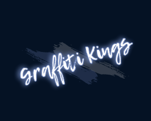 Vandalism - Brush Art Glow logo design