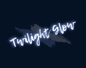 Brush Art Glow logo design