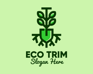 Green Eco Tree Planting  logo design