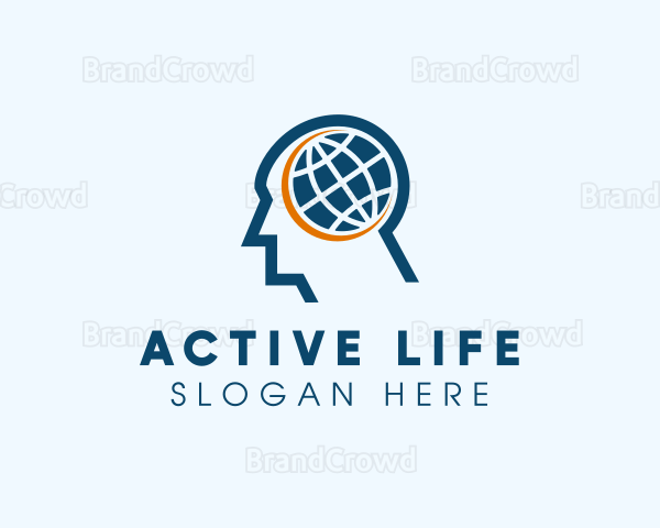 Man Global Brain Logo