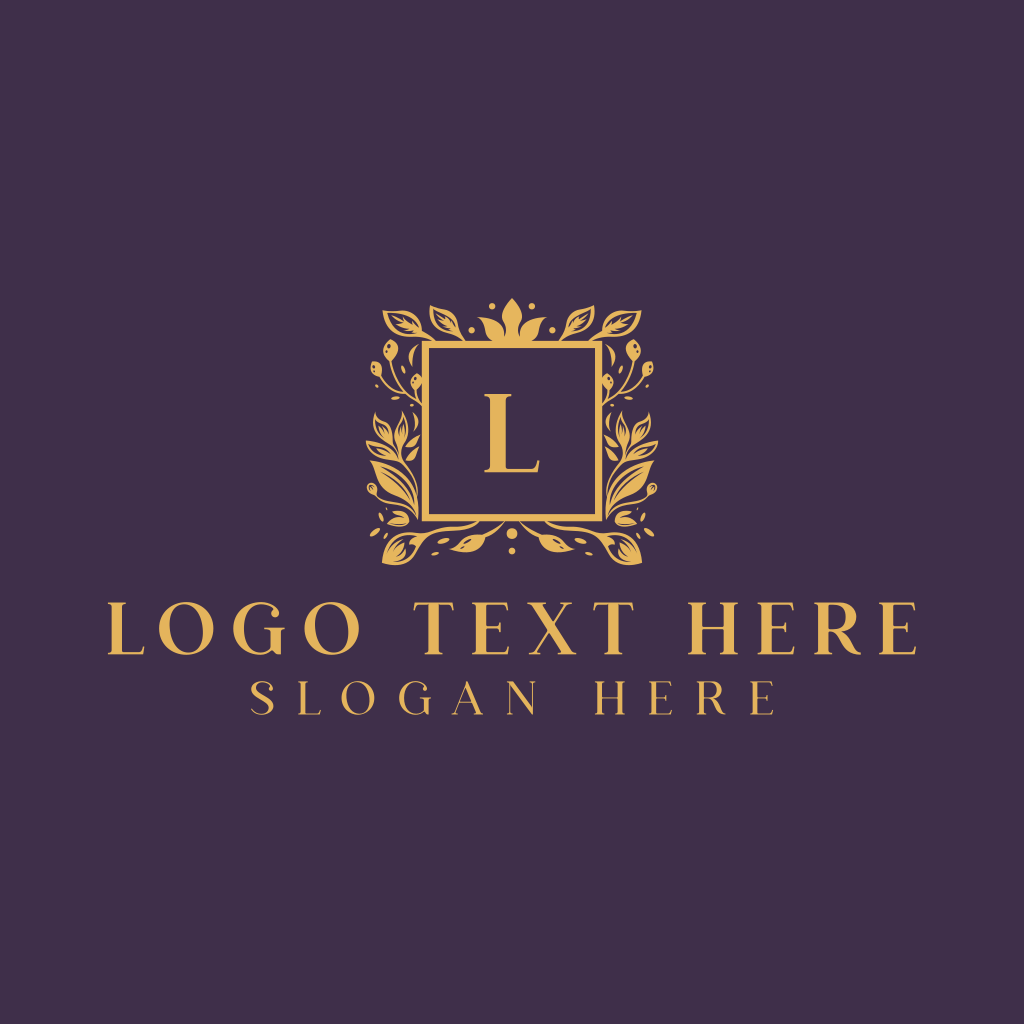 Wedding Planner Wreath Logo Template