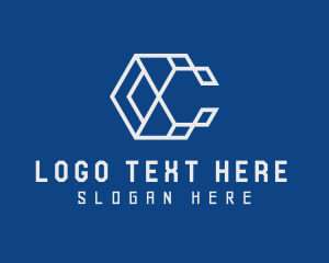 Polygon - Geometric Tech Business Letter C logo design