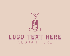 Candle - Handmade Candle Lighting logo design