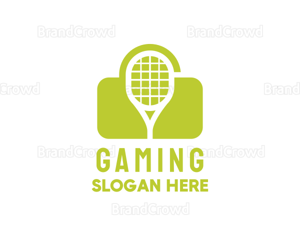 Green Tennis Lock Logo