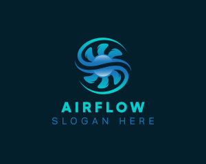 Airflow Fan Hvac logo design