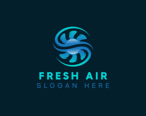 Airflow Fan Hvac logo design