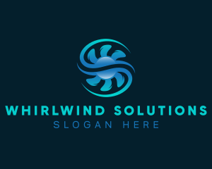 Airflow Fan Hvac logo design