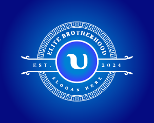 Fraternity - Greek Upsilon Letter U logo design