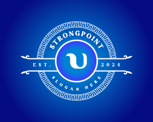 Symbol - Greek Upsilon Letter U logo design