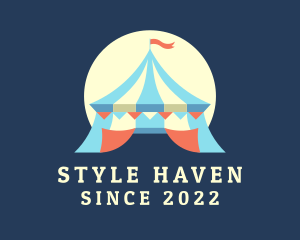 Tent - Traveling Circus Entertainment logo design