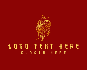 Zodiac - Chinese Zodiac Snake logo design