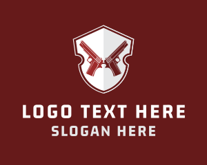 Hunting - Gun Shooting Weapon logo design