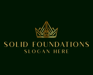 Royal - Gold Luxury Crown logo design