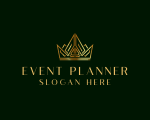 Royalty - Gold Luxury Crown logo design