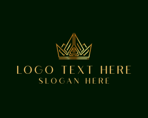 Gold Luxury Crown Logo