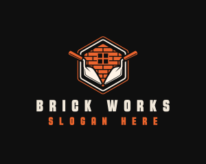 Window Brick Trowel logo design