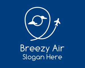 Air Travel Location logo design