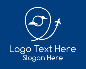 Locator - Air Travel Location logo design