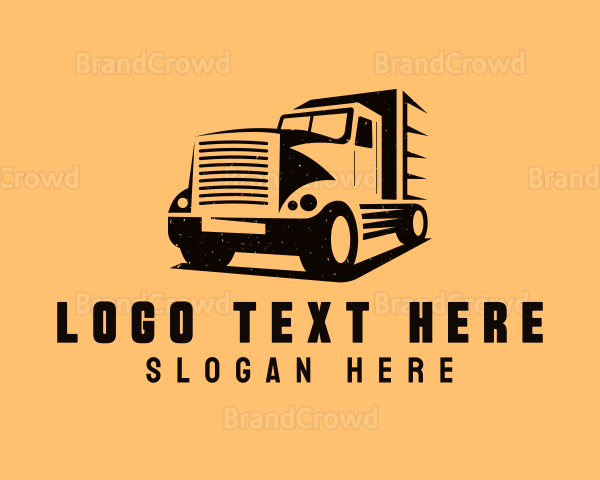 Transport Truck Vehicle Logo