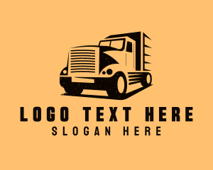Transport Truck Vehicle logo design