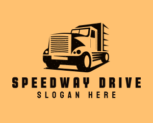 Driver - Transport Truck Vehicle logo design