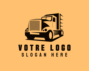 Transport Truck Vehicle logo design