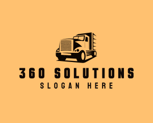 Transport Truck Vehicle logo design